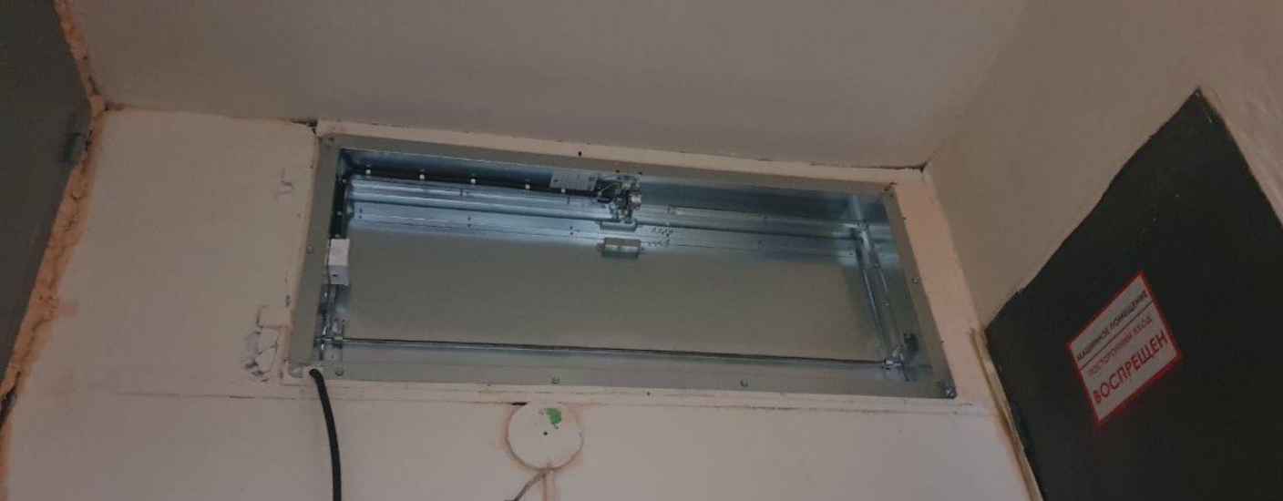 ул. Таллинская, д. 8, подъезд 1 — установили новый клапан дымоудаления