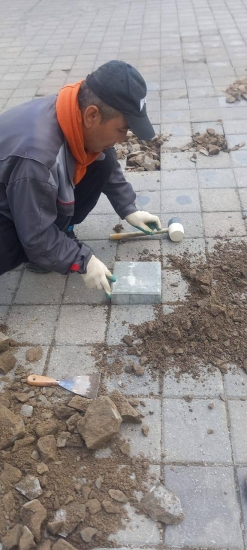 ул. Профсоюзная, д. 68 к. 3 — заменили тротуарную плитку